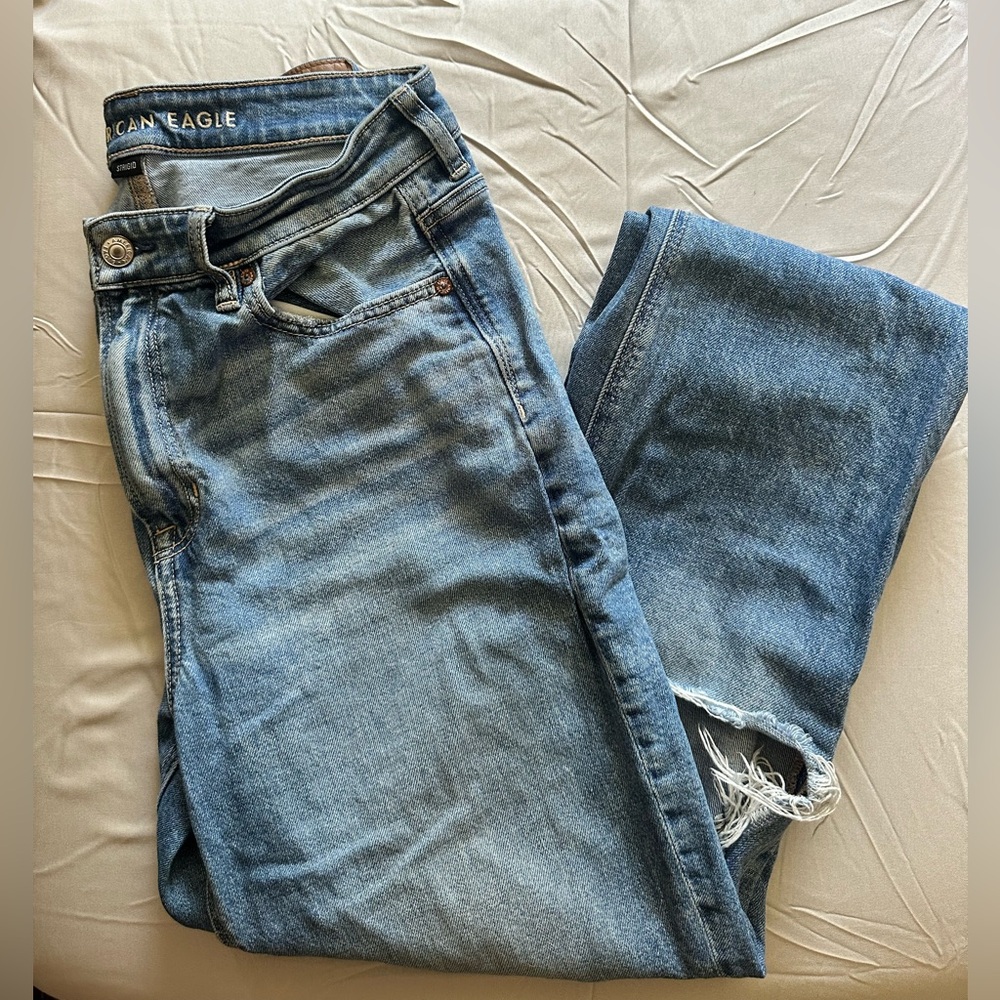 American Eagle Outfitters High Rise Curvy Mom Jeans